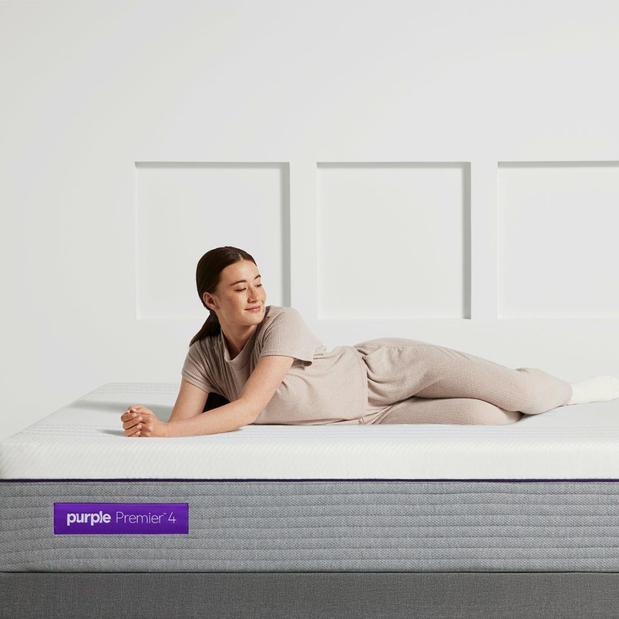 Mattresses * | Best Pirce Memory Foam Purple Hybrid Premier 4 Mattress