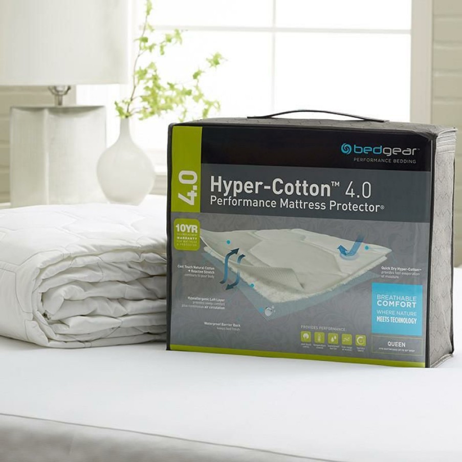 Accessories * | Flash Sale Bedgear Hyper-Cotton 4.0 Mattress Protector Mattress And Pillow Protector