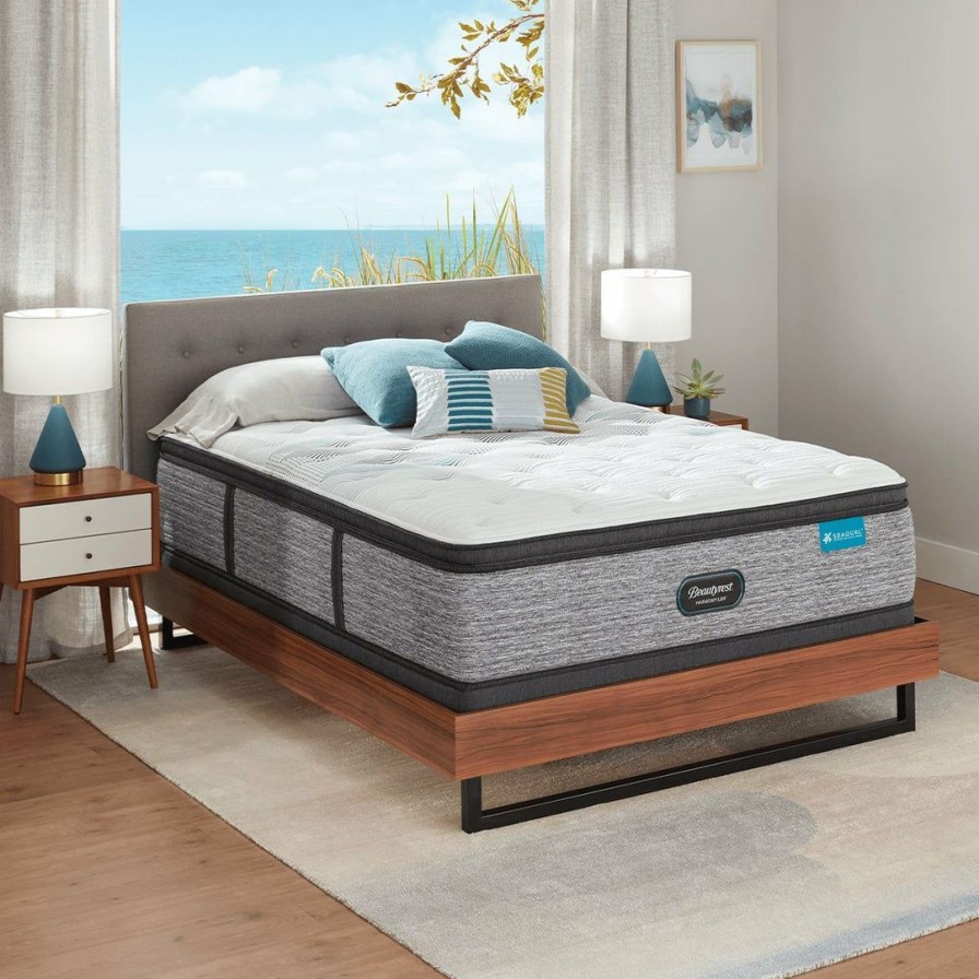 Mattresses * | Best Sale Beautyrest Harmony Lux Carbon Plush Pillowtop Mattress Twin