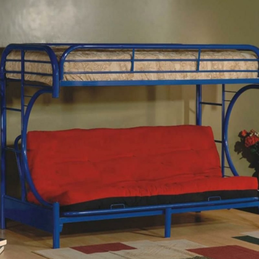 Beds & Frames * | Best Pirce Sleephappens.Com Twin Mattress Bunk Bed With Futon